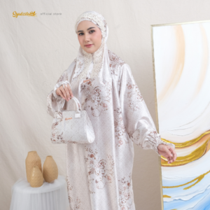 12 SYADZILAH - Mukena Terusan Abaya Armanyy Sutra Silk Azzahra Series
