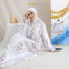 40 SYADZILAH - Mukena Terusan Abaya Armanyy Sutra Silk Azzahra Series