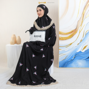SYADZILAH - Mukena Terusan Dewasa Bordir Bunga Rosella